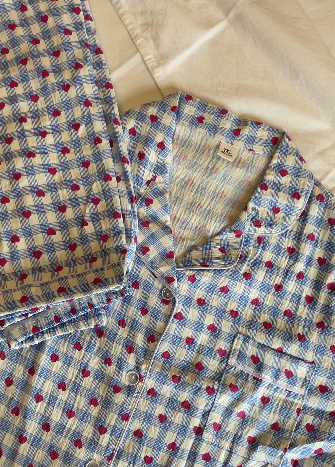 Blue Checks Print PJ